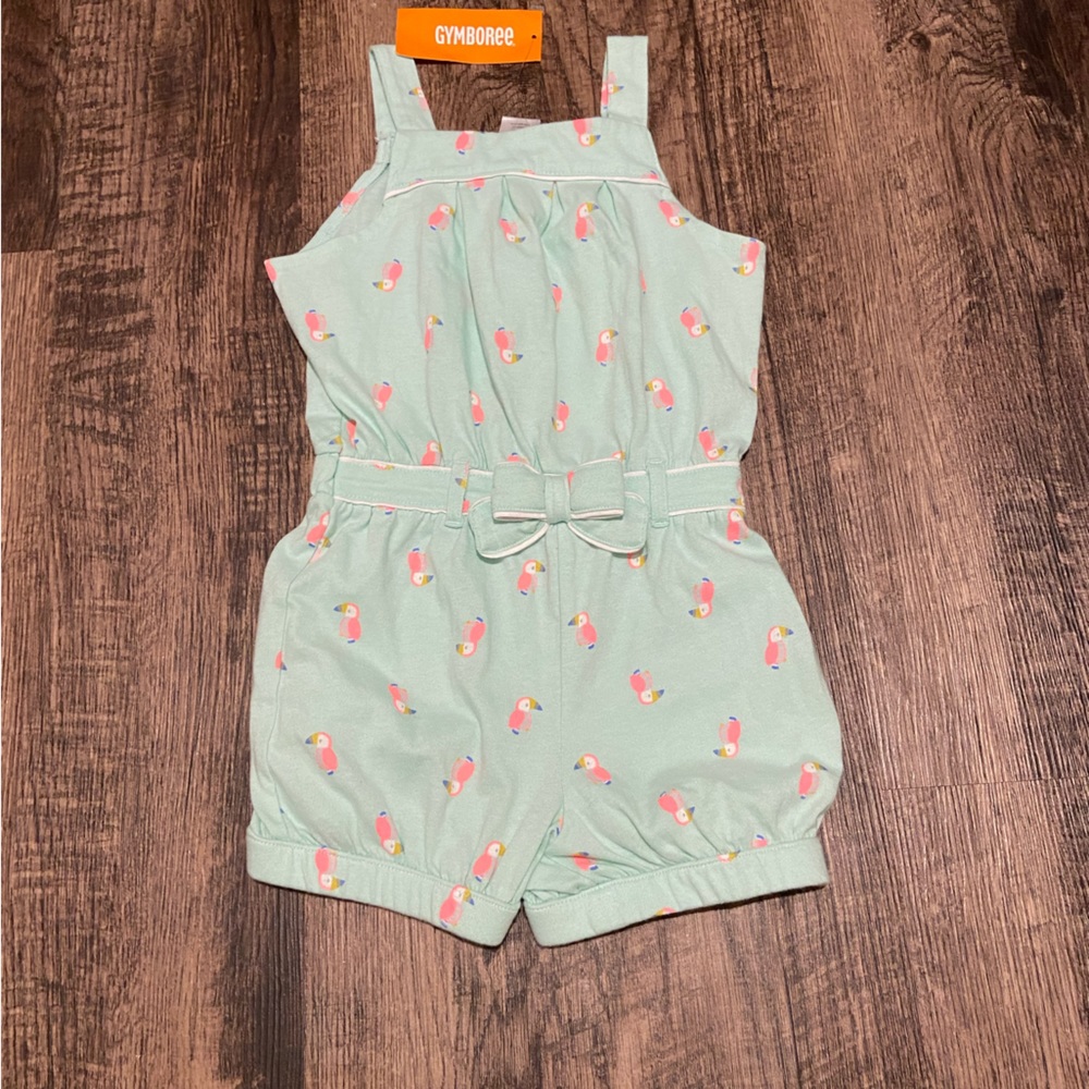 NWT Gymboree Flamingo Romper 4T